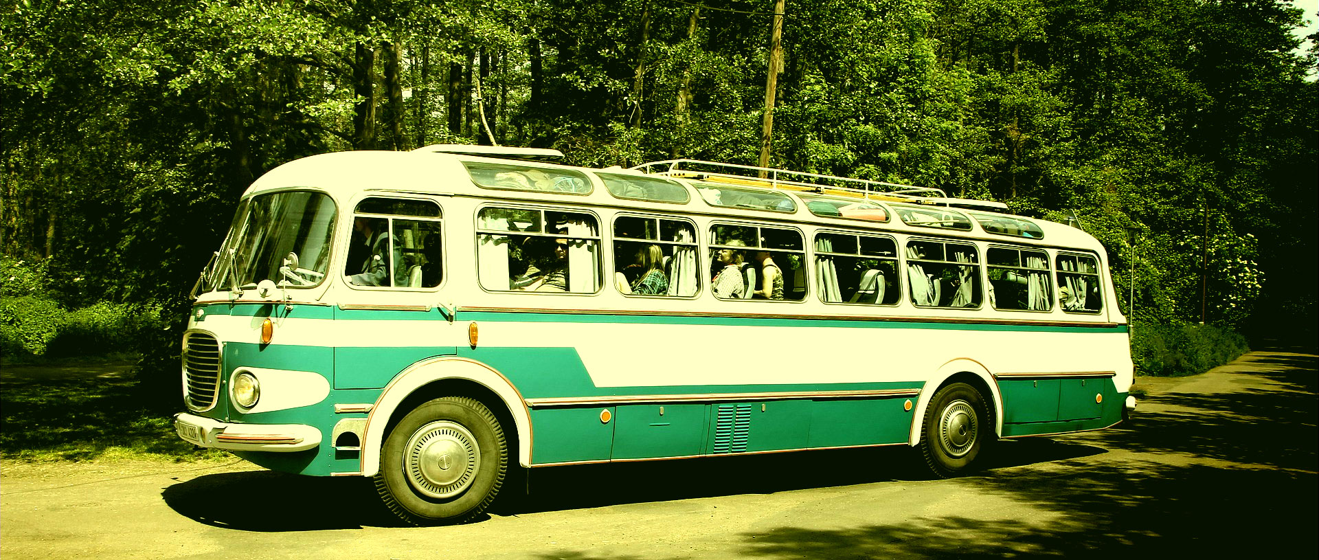 Banner starý autobus Banner starý autobus